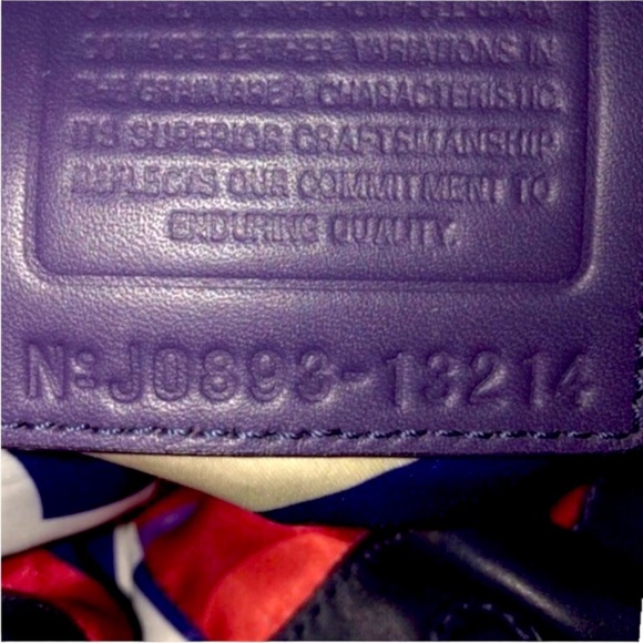 Coach Resort Leather Drawstring Limited Edition Bag in purple (2A) - Picture 8 of 12